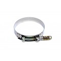 HPS STAINLESS STEEL SPRING LOADED T-BOLT CLAMP SAE 140 FOR 5" ID HOSE - EFFECTIVE SIZE: 5.24"-5.55"