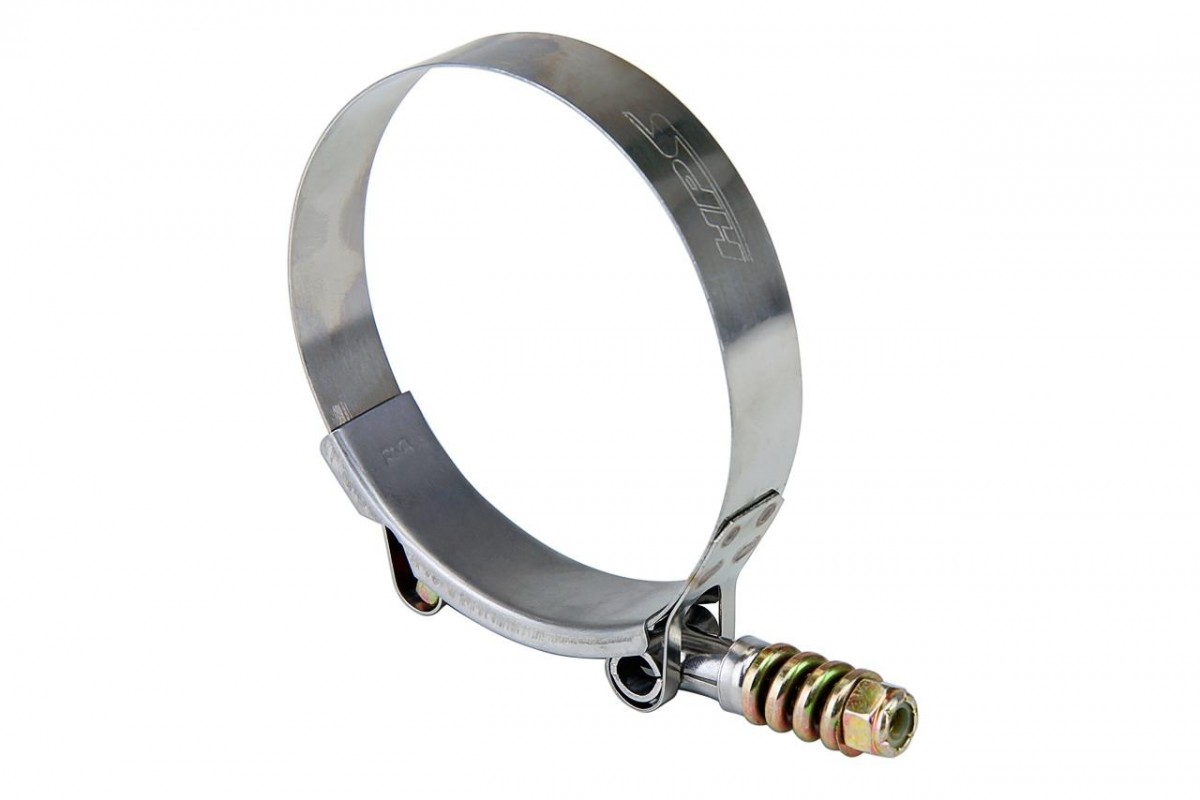 1'' Silicone Heater HPS Stainless Steel T-Bolt Clamp - Spring Loaded For 1-7/8" Hose (2.13-2.44" Range) Spring Load Clamps