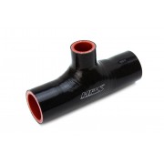 HPS 1.25" ID , 1" ID branch Black Silicone Coupler Coolant T Hose Tee Adapter