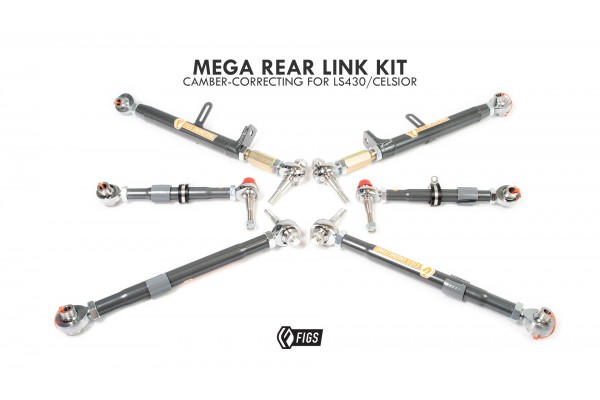 FIGS MEGA ARM LS430 REAR LINK KIT CAMBER CORRECTING EDITION