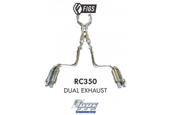 PPE RC350 STAINLESS DUAL EXHAUST
