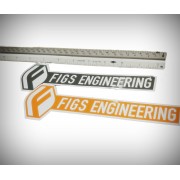 FIGS STICKERS "FIGS ENGINEERING" 8"X2.5"