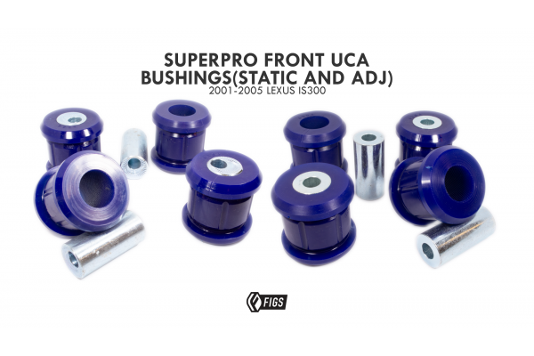 IS300 OE FRONT UPPER CONTROL ARM ADJUSTABLE AND STATIC POLY BUSHINGS