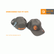 FIGS EMBROIDERED FLEXFIT HATS V2 POLY COTTON