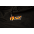 FIGS CENTER EMBROIDERED BLACK HOODIE FIGS CENTER EMBROIDERED BLACK HOODIE
