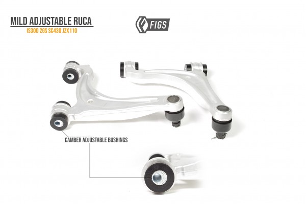 ADJUSTABLE REAR UPPER CONTROL ARMS WITH POLY BUSHINGS INSTALLED IS300/2GS/SC430/JZX110 
