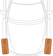 Toe in alignment diagram